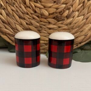 Hobby Lobby Red & Black Checkered Shakers